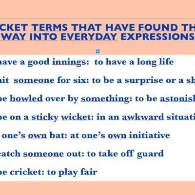 Cricket Expressions